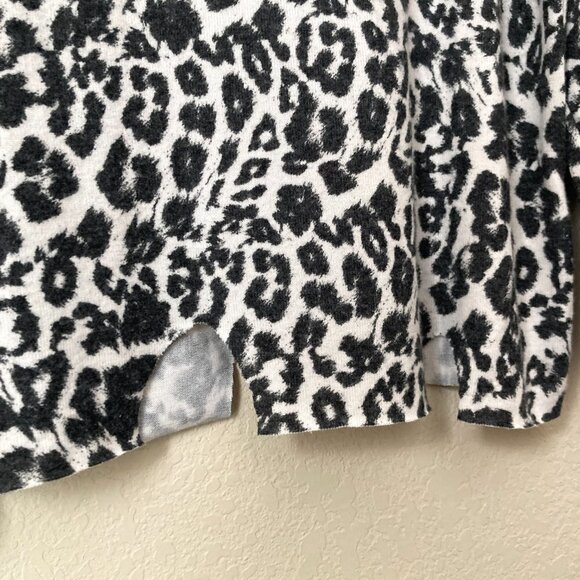LNA Brushed Leopard Bitten Sweater In Snow Leopard Revolve - Picture 7 of 11